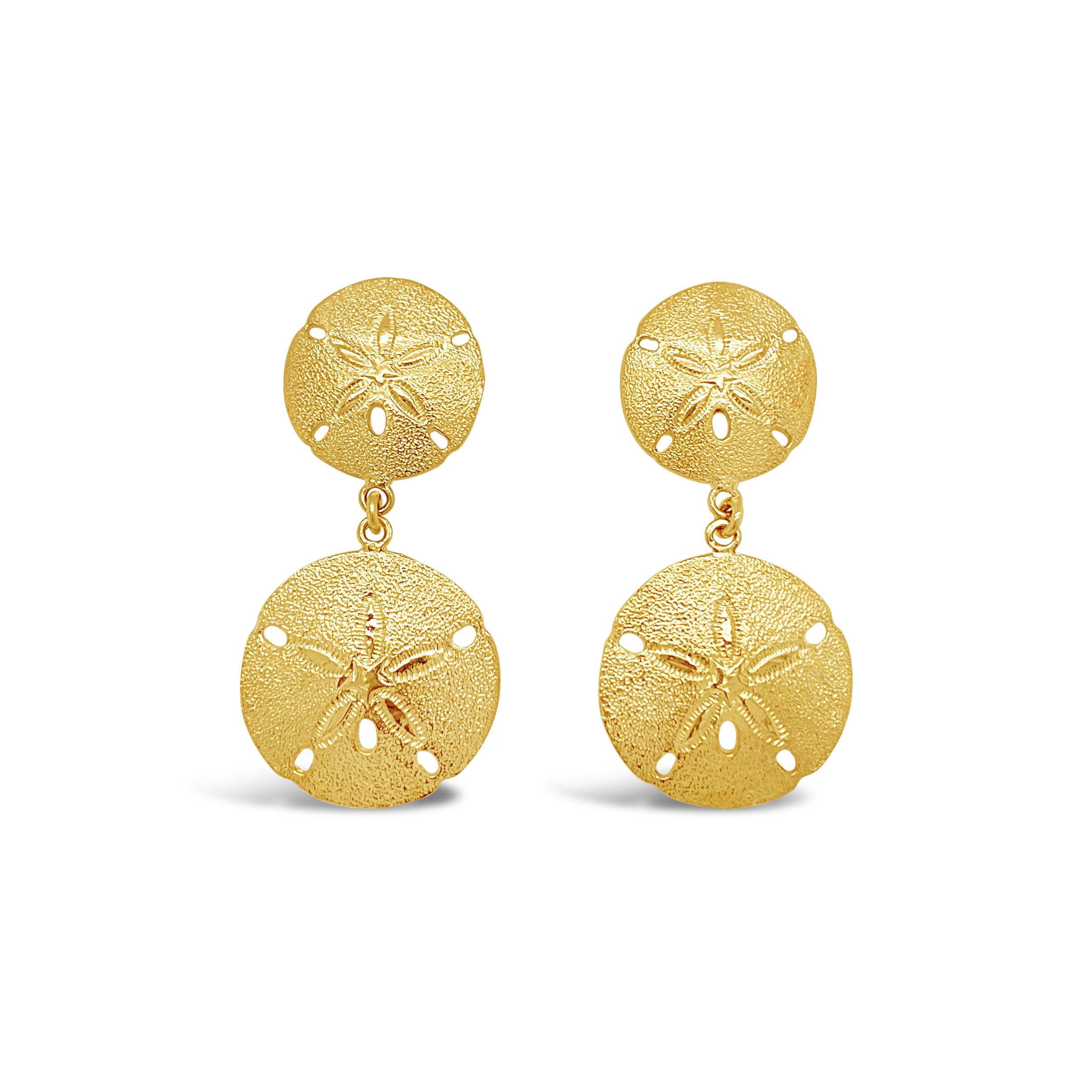 Double Drop Sand Dollar Earrings – CJ
