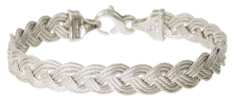 Silver 9mm Cable Braid Bracelet – CJ