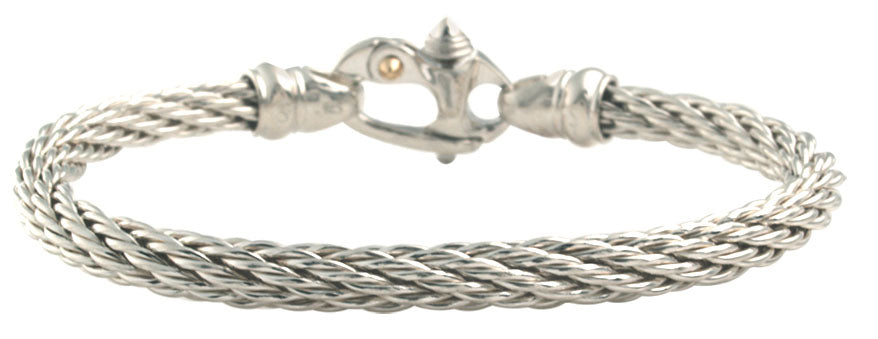 Silver 5mm Cable Bracelet